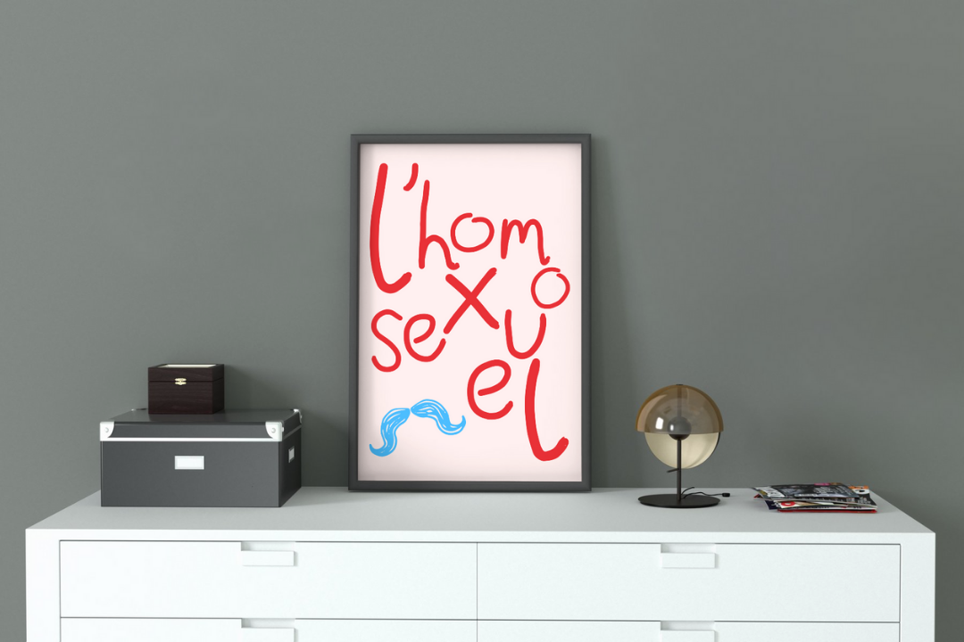 'L'homosexuel' print