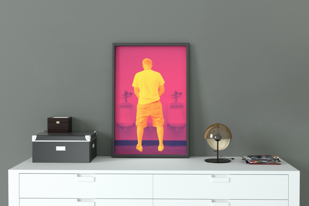 'Middle Urinal' print