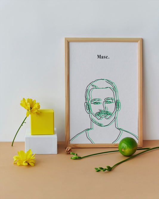 'Masc' print