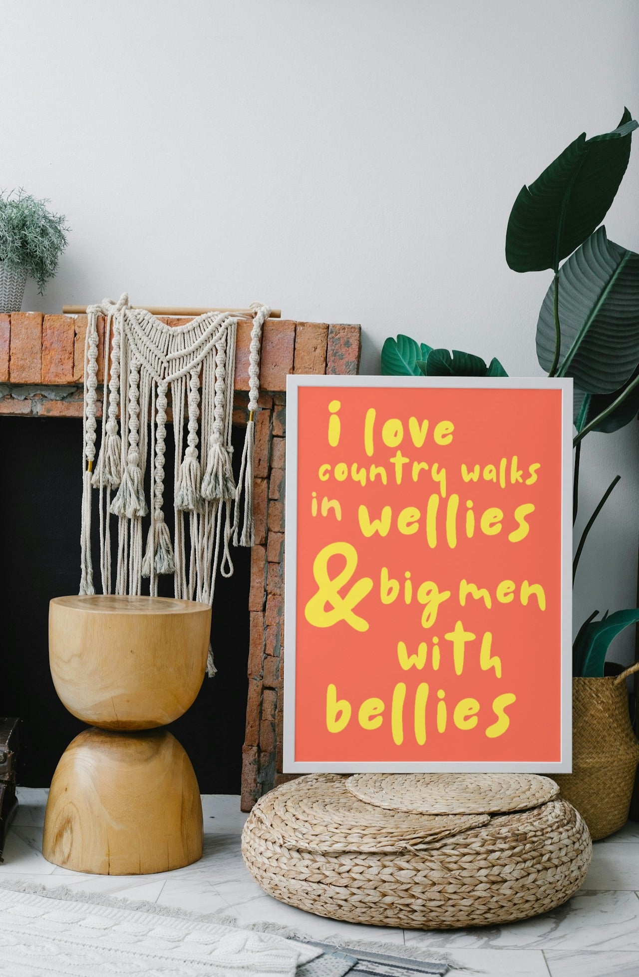 'Big Men With Bellies' print