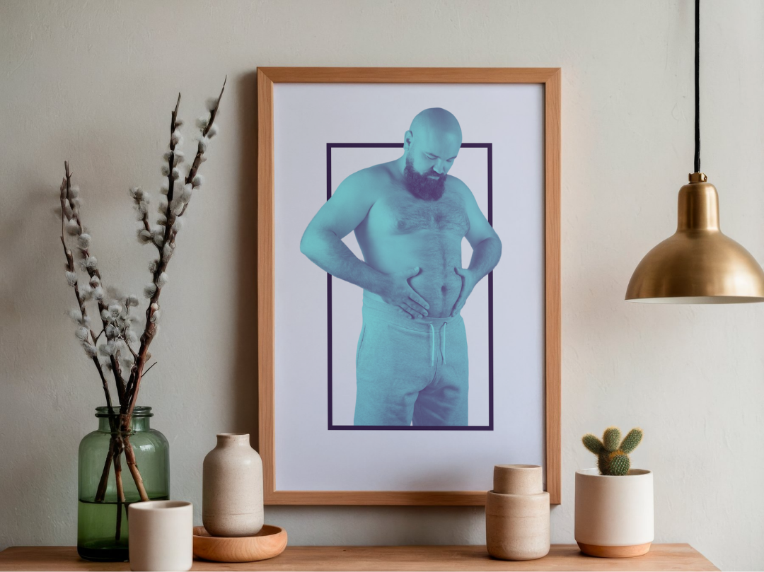 'Bloke in Blue' print