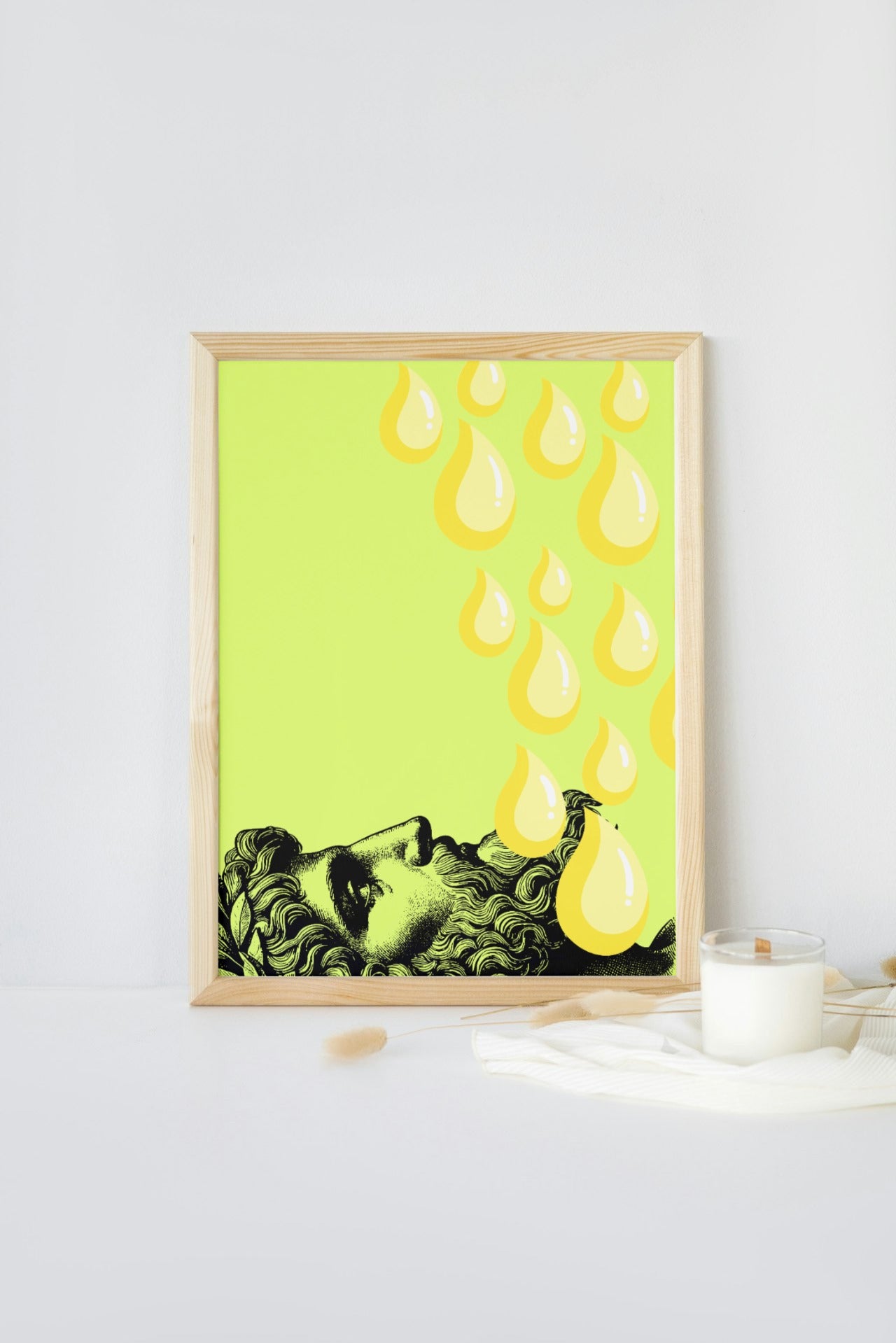 'Raining Gold' print