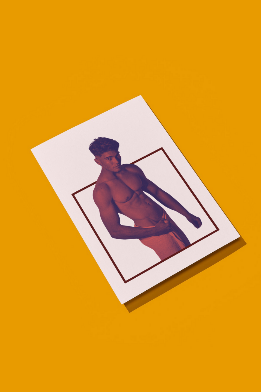 'Lad in Red' print