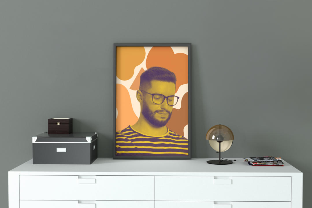'Look Down' print
