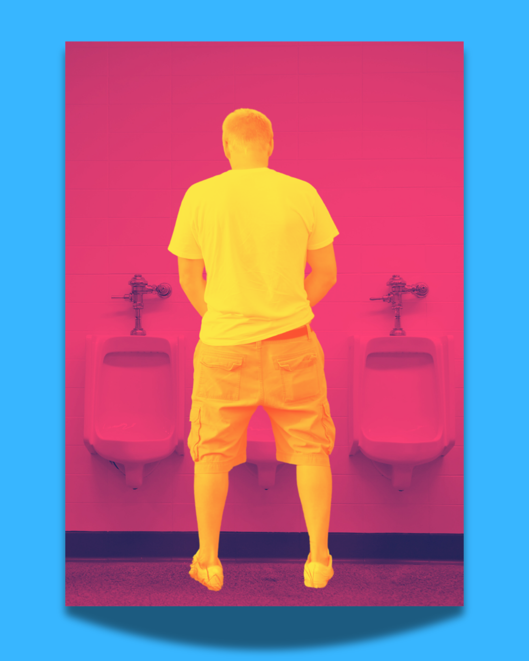 'Middle Urinal' print