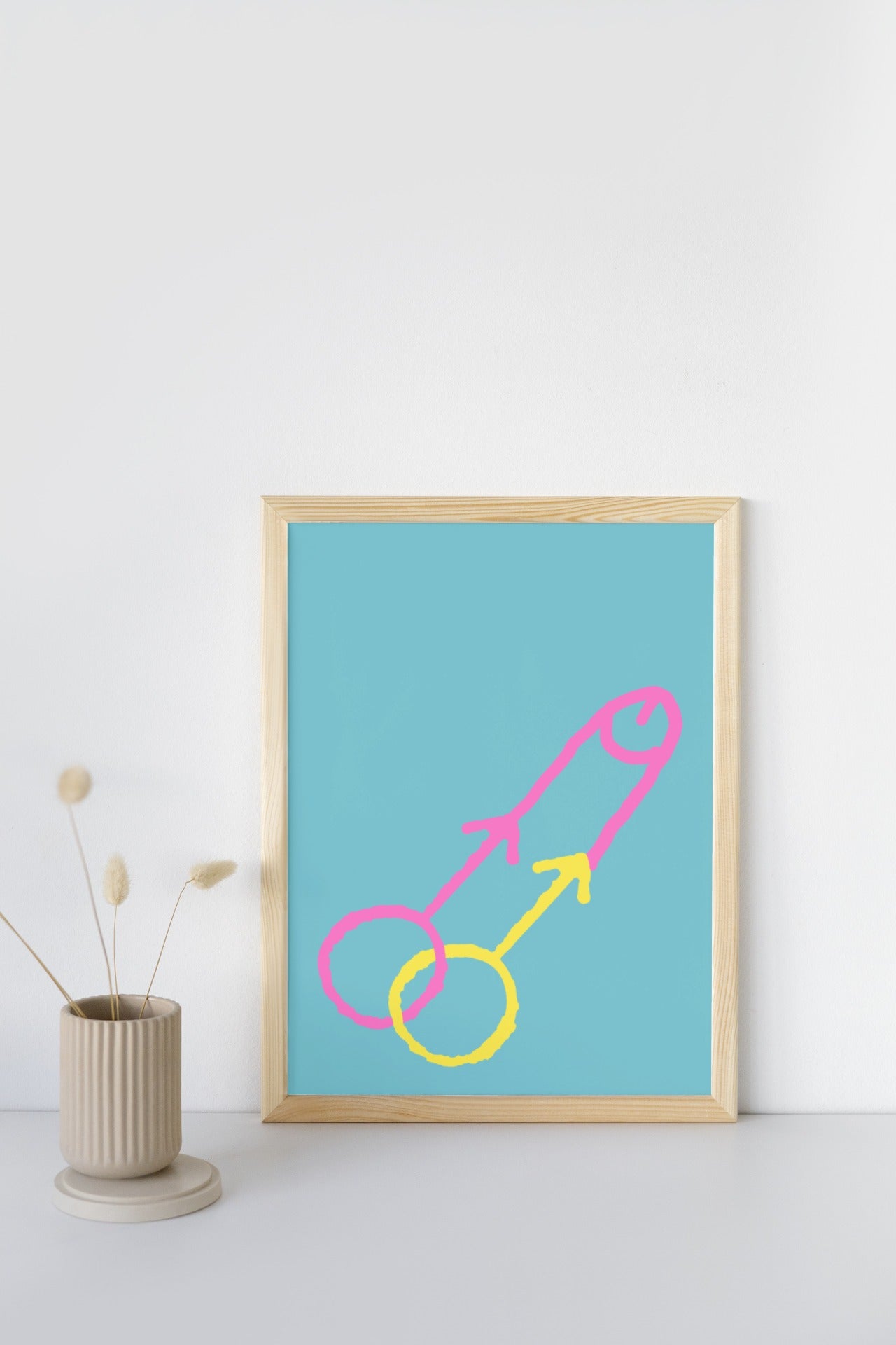 'Penis Graffiti' print