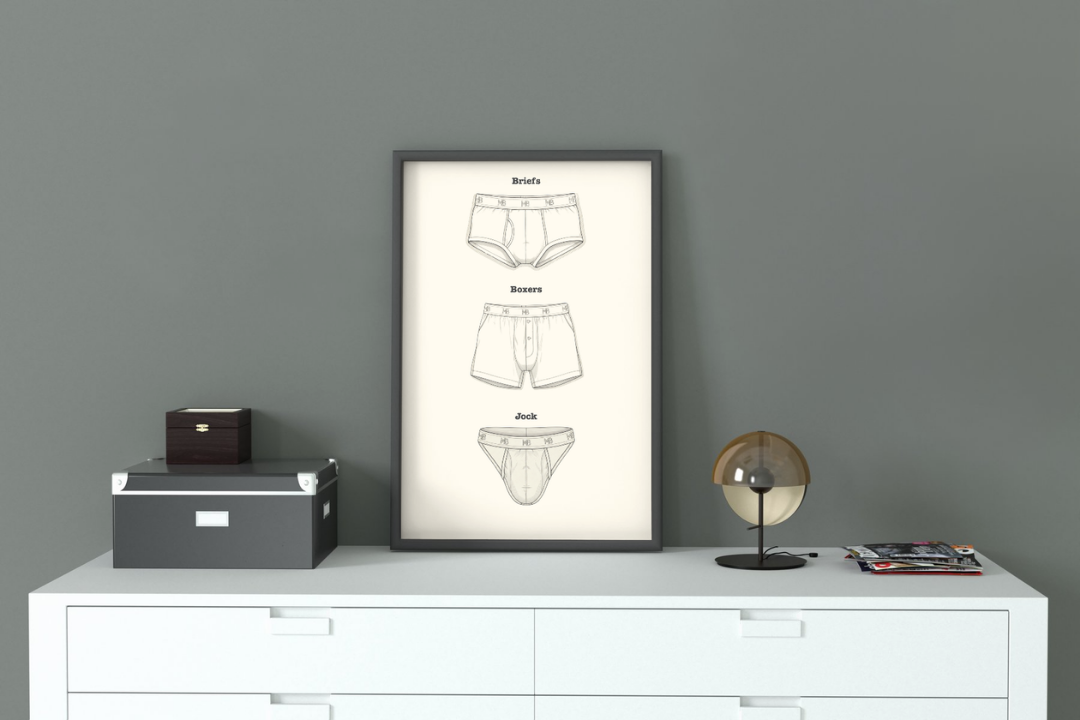 'Undies' print