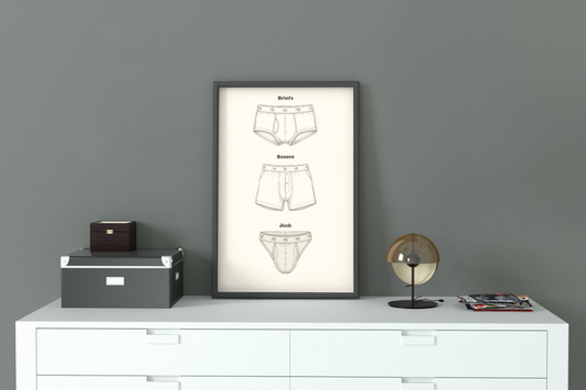 'Undies' print