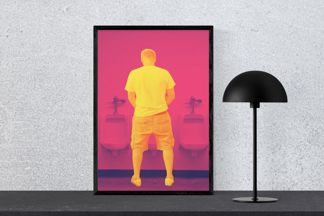 'Middle Urinal' print