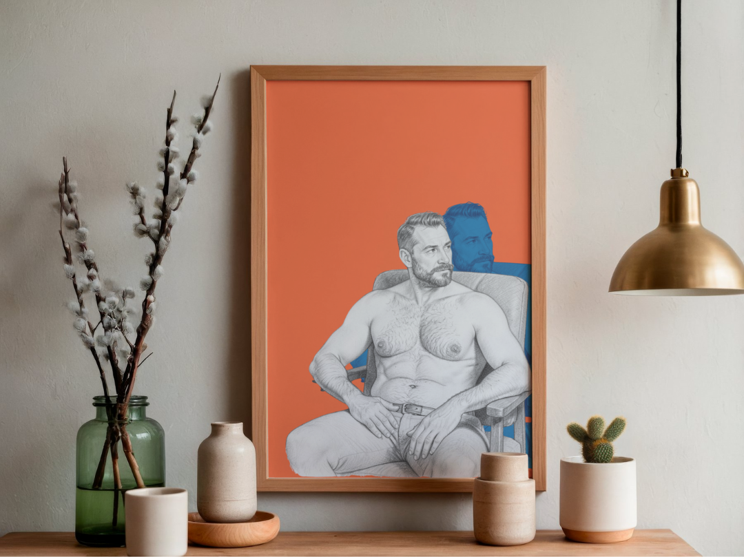 'Blue Beef Shadow' print