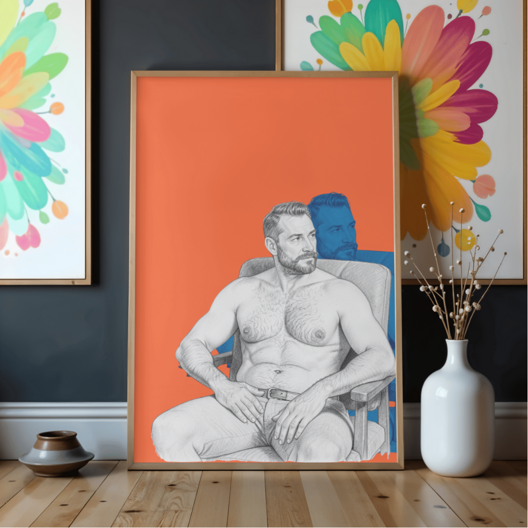 'Blue Beef Shadow' print