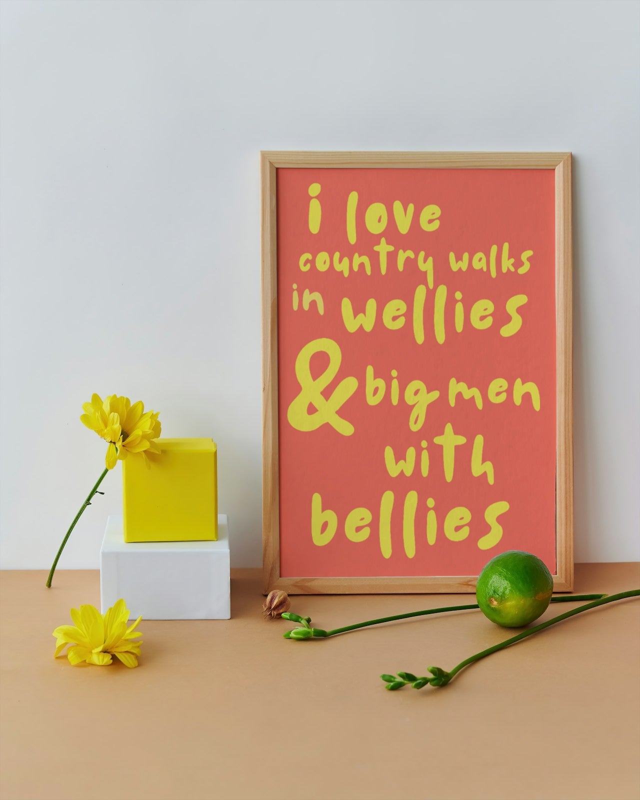 'Big Men With Bellies' print